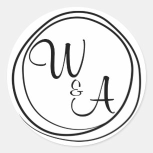 Adesivo Letras Monograma com