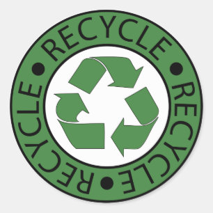 Adesivo Letras verdes do logotipo BK do reciclar