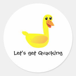 Adesivo Let's get Quacking Duck Humor