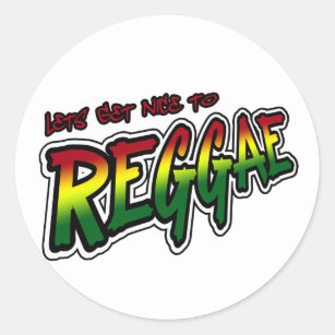 Adesivo Lets obtem agradável à música da reggae de Dubstep