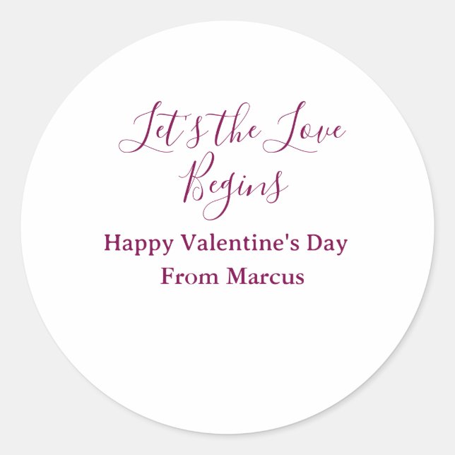 Adesivo lets the fun begins happy new year name year simpl (Frente)