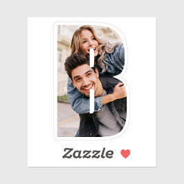 Adesivo Letter B Alphabet & Photo Custom-Cut Vinyl Sticker