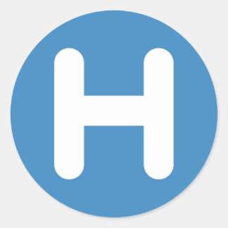 Adesivo Letter H Emoji Twitter