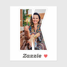 Adesivo Letter K Alphabet & Photo Custom-Cut Vinyl Sticker