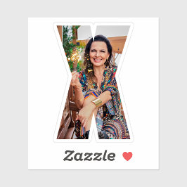 Adesivo Letter X Alphabet & Photo Custom-Cut Vinyl Sticker