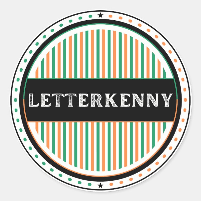 Adesivo Letterkenny City Pride Emblem – Irish Identity (Frente)