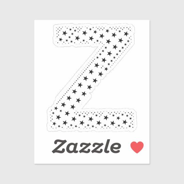 ADESIVO LETTERS MADE OF BLACK STARS (Folha)