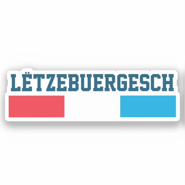 Adesivo Lëtzebuergesch (Frente)
