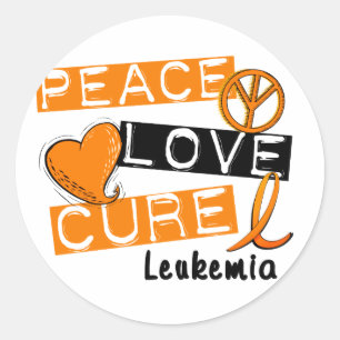 Adesivo Leucemia da cura do amor da paz