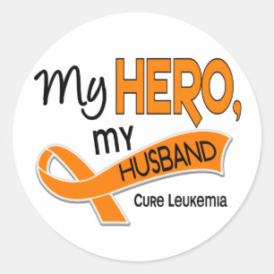 Adesivo Leucemia MEU HERÓI MEU MARIDO 42