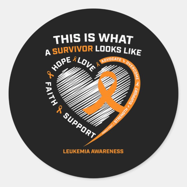 Adesivo Leukemia Awareness  Survivor Gifts Men Women Kids  (Frente)
