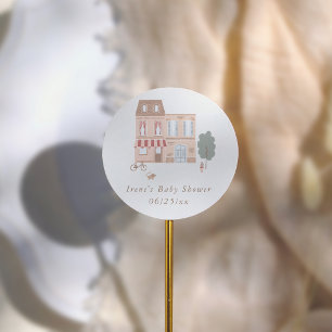 Adesivo Leva uma Aldeia Chá de Bebê Boho Obrigada