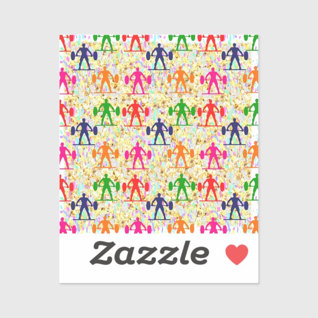 Adesivo Levantamento de peso (Folha)