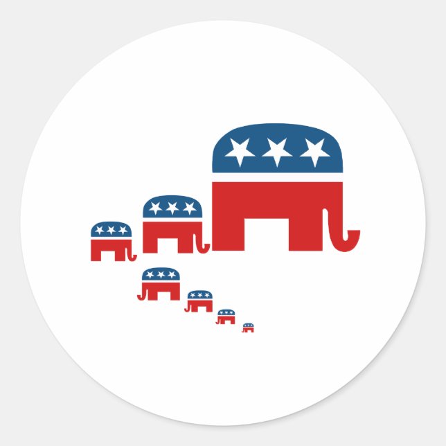 Adesivo Levantando-os republicanos (Frente)