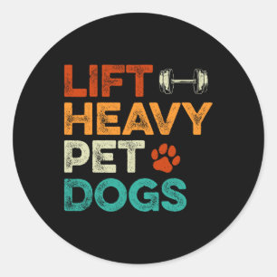 Adesivo Levantar Cães Pesados De Pet Cães De Gym Workout P