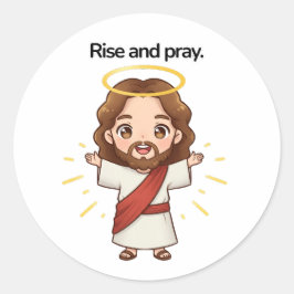 Adesivo Levante e reze - Jesus reage