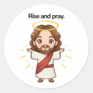 Adesivo Levante e reze - Jesus reage