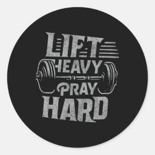 Adesivo Levante O Duro De Reze Pesada Gym Jesus Christian 