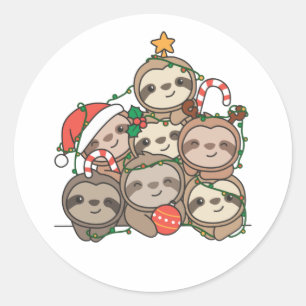 Adesivo Leve Árvore de Natal Feliz Natal Natal Animal Nata