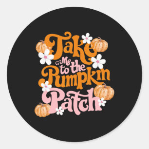 Adesivo Leve-Me Ao Pumpkin Patch De Ação De Graças Outono