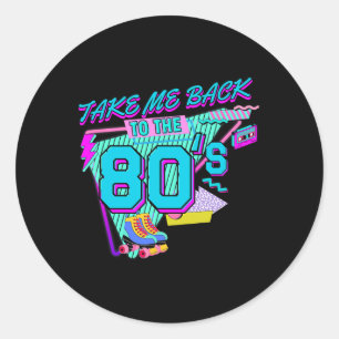 Adesivo Leve-me de Volta aos Anos 80 Figurino de Halloween