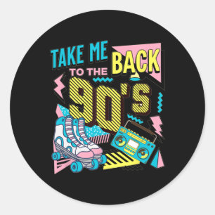 Adesivo Leve-me de Volta aos Anos 90 Roupa de Halloween Re