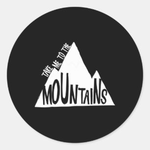 Adesivo Leve-me para as Montanhas Acampamento Escalada Esq