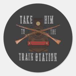 Adesivo Leve-O Para A Estação De Comboio Engraçado, Citaçã