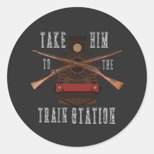 Adesivo Leve-O Para A Estação De Comboio Engraçado, Citaçã