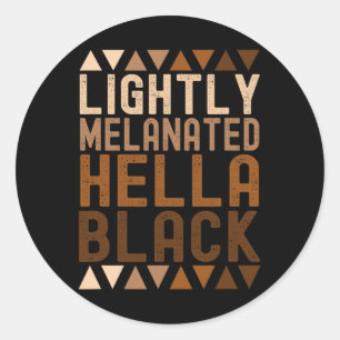 Adesivo Levemente Melanizado Hella História Negra Melanina