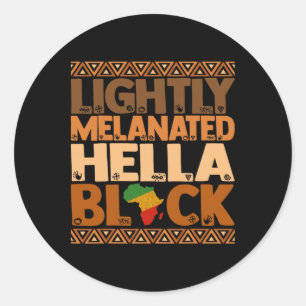 Adesivo Levemente Melanizado Mês da História Negra Hella M