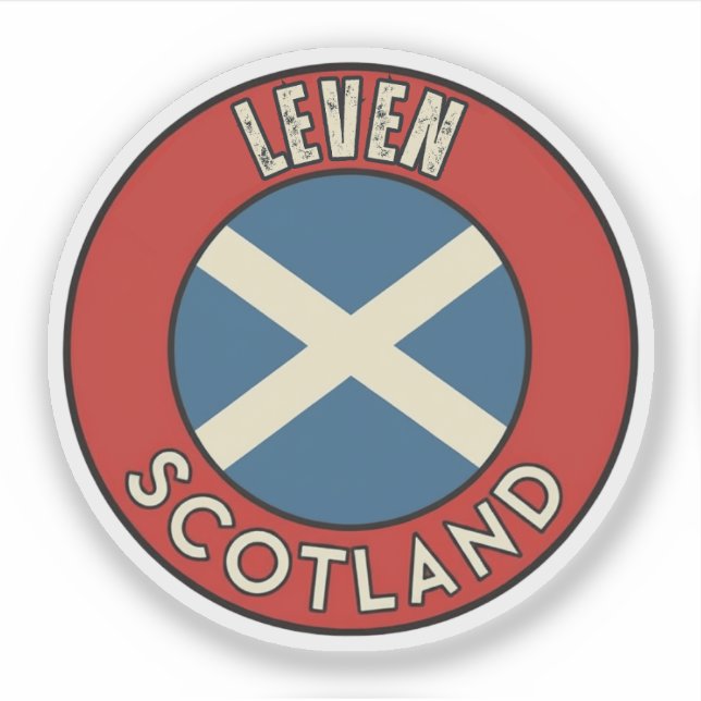 Adesivo Leven, Escócia (Frente)