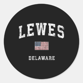 Adesivo Lewes Delaware De American Flag Sports
