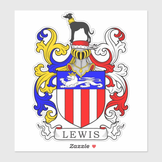 Adesivo Lewis Family Crest (Folha)