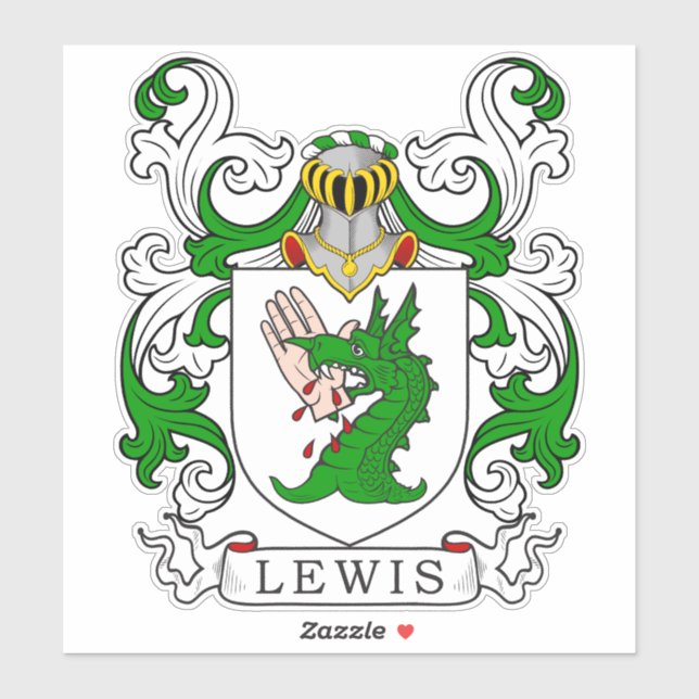 Adesivo Lewis Family Crest (Folha)