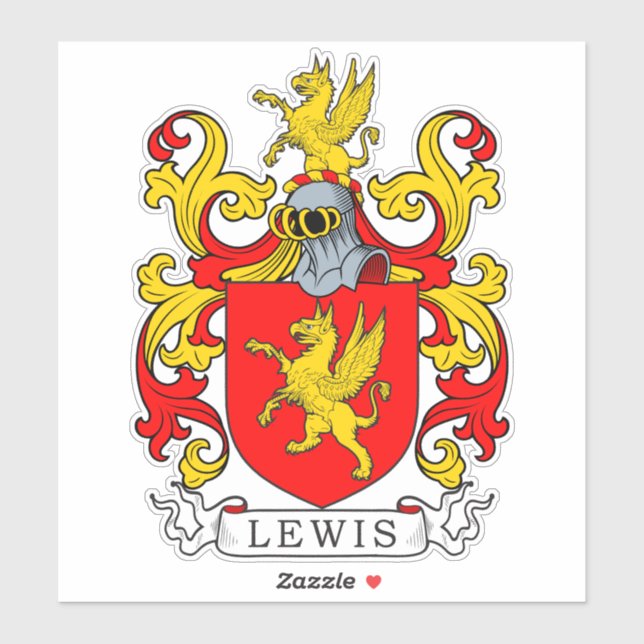 Adesivo Lewis Family Crest (Folha)