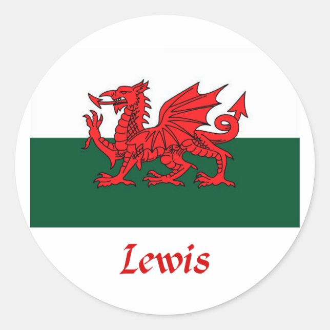 Adesivo Lewis Welsh Flag (Frente)