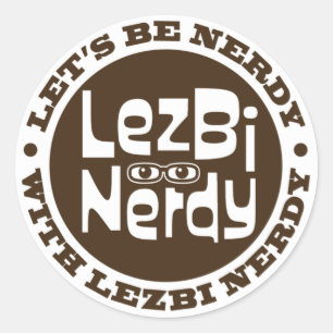 Adesivo Lezbi Nerdy Sticker