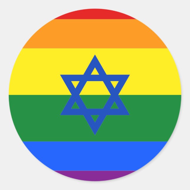 Adesivo LGBT Israel (Frente)