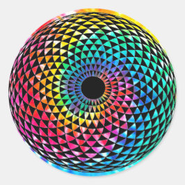 Adesivo LGBT/Orgulho gay Rainbow Tie Dye em Mandala