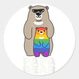 Adesivo LGBT Orgulho Papa Urso Orgulho Orgulho Pai
