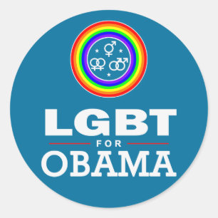 Adesivo LGBT para OBAMA