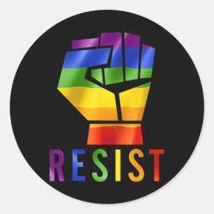 Adesivo Lgbt Resist Orgulho gay Lgbt Resiste Prioridade