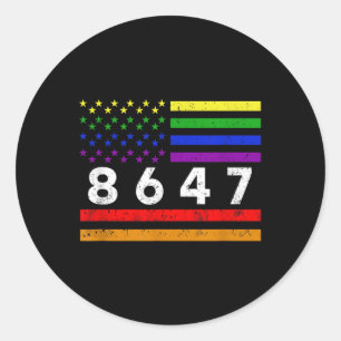 Adesivo Lgbtq 8647 86 47 Impeachment 47 Resistir 8647 Dive