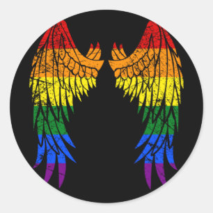 Adesivo LGBTQ Anjo LGBT Gay
