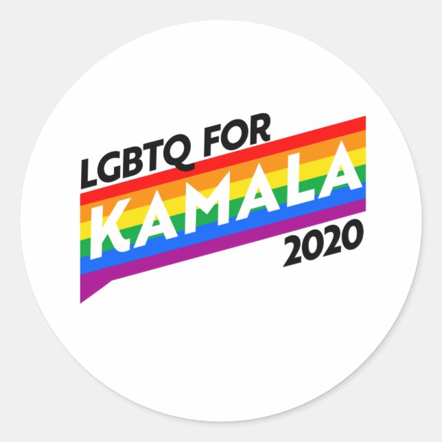 Adesivo LGBTQ para KAMALA 2020 (Frente)
