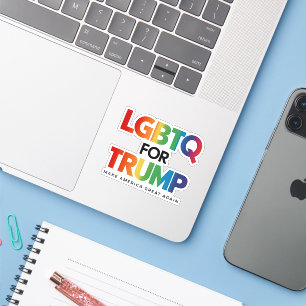 ADESIVO LGBTQ PARA TRUMP GAY LÉSBICA PARA TRUMP 2024 