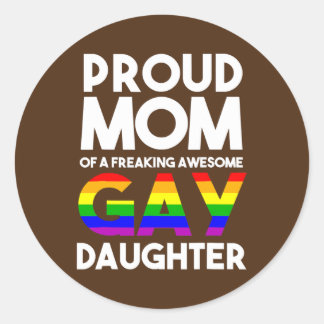 Adesivo LGBTQ Proud Mom Of A Gay Daughter LGBTQ Ally Free