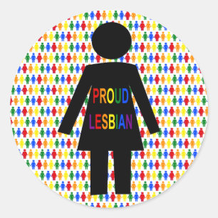 Adesivo LGBTQ Silhouette Lésbica e Damas Arco-Íris