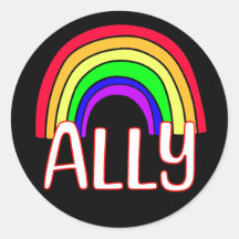 LGBTQIA+ Ally | Orgulho de Suporte ao Arco-Íris Cu
